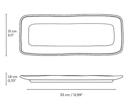 Jogo de Travessas Retangular Média Orgânico Litchi Rosa | Westwing