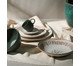 Jogo de Pratos Fundo Coup Stoneware Magari Floral, Cinza | WestwingNow