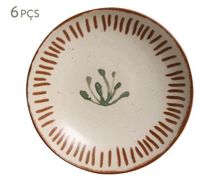 Jogo de Pratos Fundo Coup Stoneware Magari Floral | Westwing