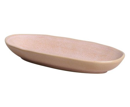Jogo de Travessas Oval Funda Orgânico Litchi Rosa | Westwing