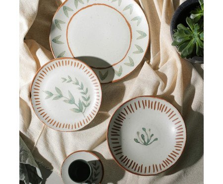Jogo de Pratos Raso Coup Stoneware Magari Floral | Westwing