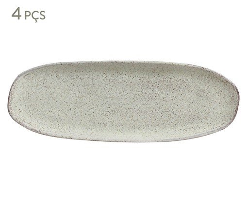 Jogo de Travessas Oval Rasa Orgânico Pistache Verde Menta, Verde | WestwingNow