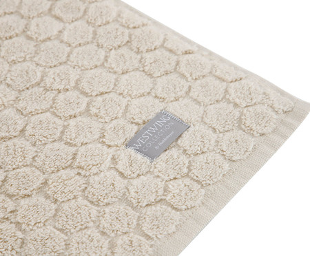 Jogo de Toalhas Jacquard Air Cotton Honeycomb Bege e Off White | WestwingNow