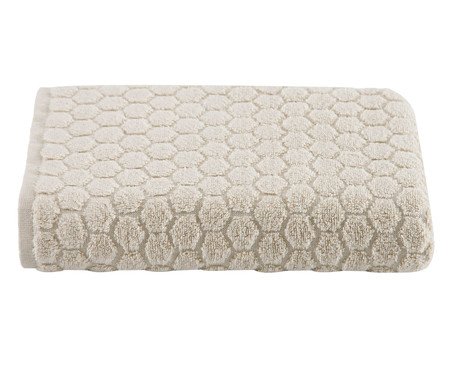 Toalha para Banho Jacquard Honeycomb Air Cotton Off-White