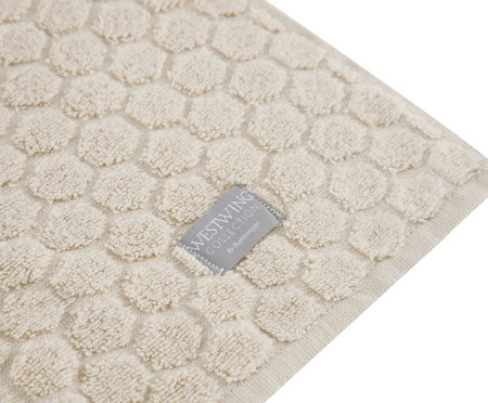 Toalha para Banho Jacquard Honeycomb Air Cotton Off-White | WestwingNow