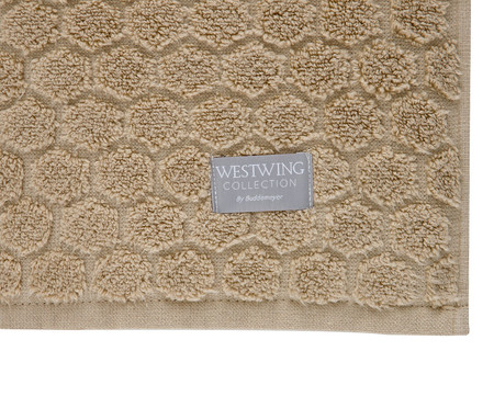 Toalha para Rosto Jacquard Honeycomb Air Cotton  Bege | WestwingNow