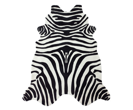 Tapete Animal Print Zebra - Preto