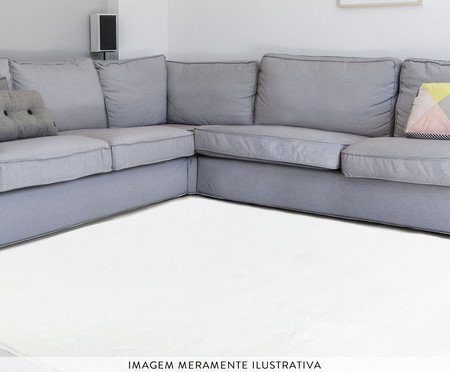 Passadeira Shaggy Comfort - Off-White | WestwingNow