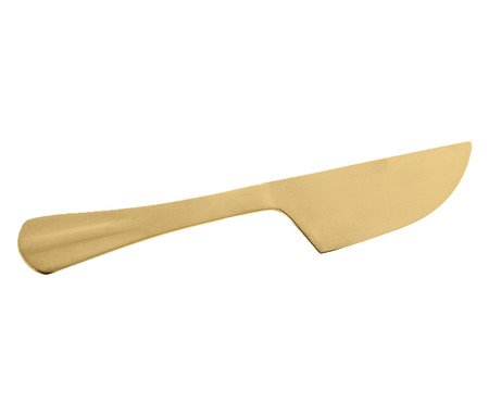 Jogo de Facas para Queijo em Inox Dourado | Westwing