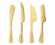 Jogo de Facas para Queijo em Inox Dourado, Dourado | WestwingNow