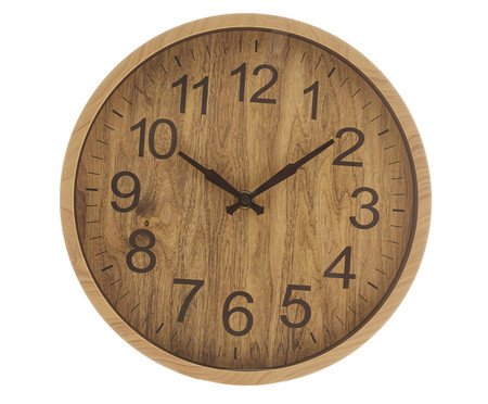 Relógio de Parede Wood Marrom | Westwing