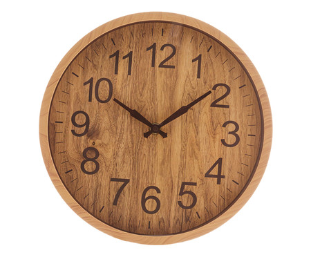 Relógio de Parede Wood Marrom