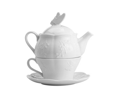 Jogo para Chá em Porcelana Butterfly Flower | Westwing