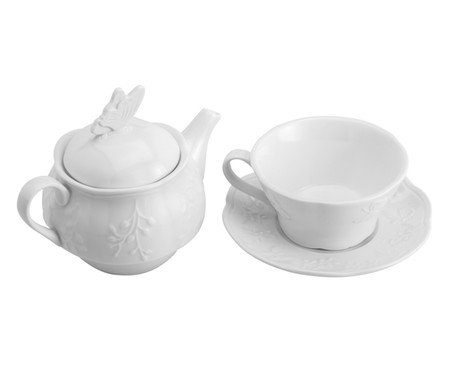 Jogo para Chá em Porcelana Butterfly Flower | Westwing