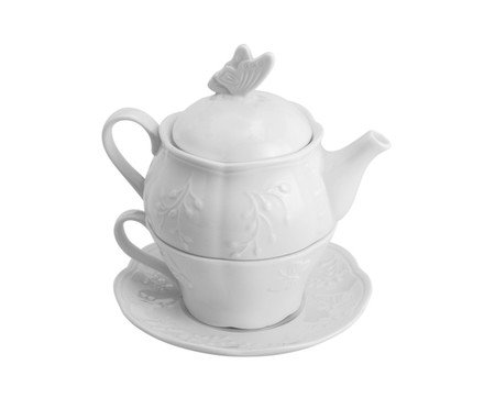 Jogo para Chá em Porcelana Butterfly Flower | Westwing