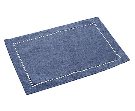 Lugar Americano em Linho Lévis Azul | Westwing