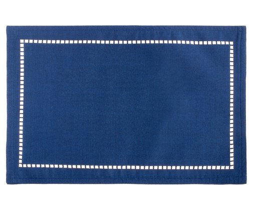 Lugar Americano em Linho Lévis Azul, Colorido | WestwingNow