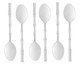 Jogo de Colheres para Mesa Bambu Elegant, Inox | WestwingNow