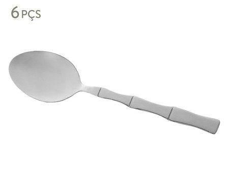 Jogo de Colheres para Mesa Bambu Elegant | Westwing