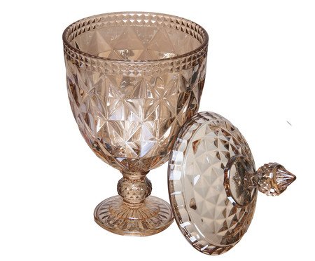 Pote em Cristal Diamond Âmbar | Westwing