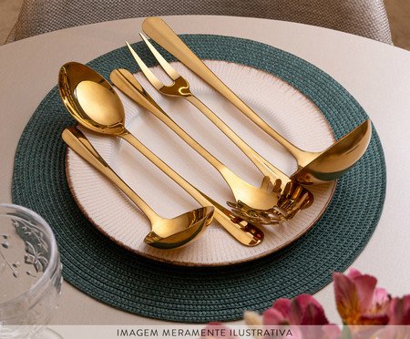 Concha em Inox Positano Dourada | Westwing