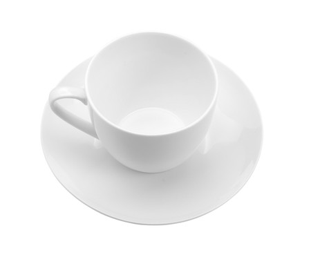 Xícara de Chá com Pires em Porcelana Clean | WestwingNow