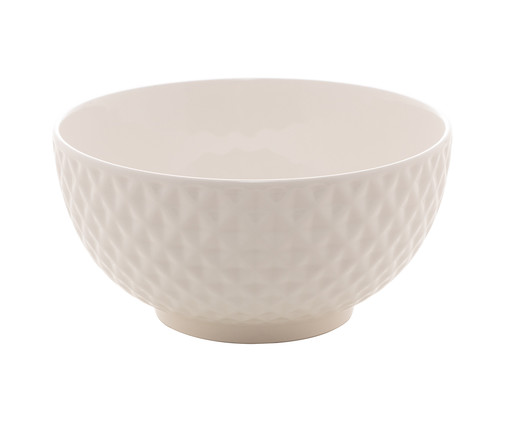 Bowl em Porcelana Diamond Branco, Colorido | WestwingNow