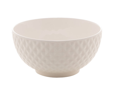 Bowl em Porcelana Diamond Branco | Westwing