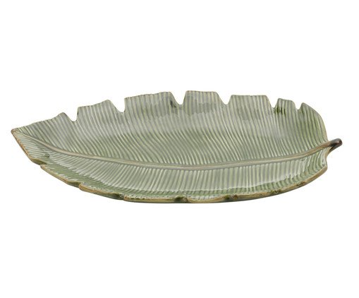 Prato Decorativo Banana Leaf Botanical Verde, Colorido | WestwingNow