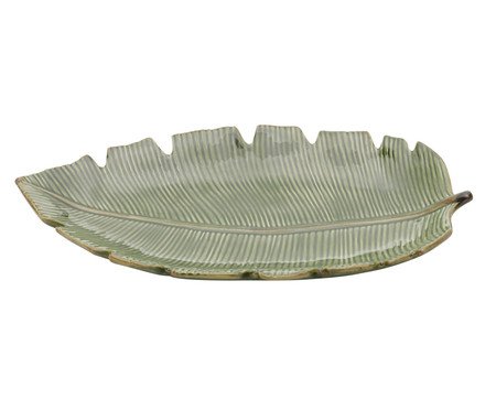 Prato Decorativo Banana Leaf Botanical Verde