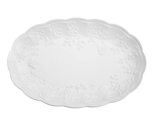 Travessa em Porcelana New Bone Butterfly Flower, Colorido | WestwingNow