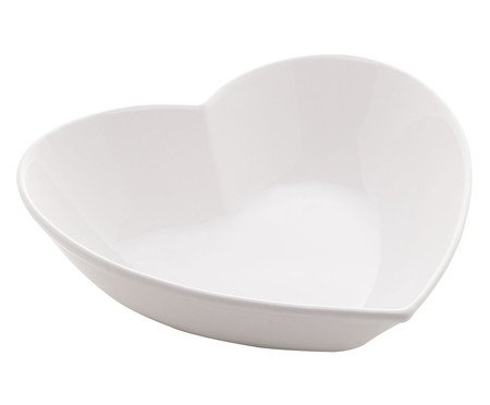Pote Decorativo Coração Branco