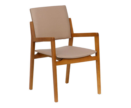 Cadeira com Braço Freijó Auma Garbo - Fendi | WestwingNow