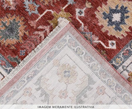 Tapete Turco Coliseo Dala - Vermelho e Cinza | Westwing