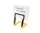 Marcador de Prato Linea Pequeno em Inox banhado á Ouro- 4X4,5X3cm, Dourado | WestwingNow