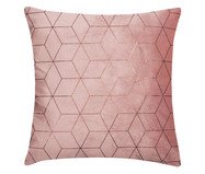 Almofada em Veludo Geométrica Rodig Rosa - 50x50cm | WestwingNow