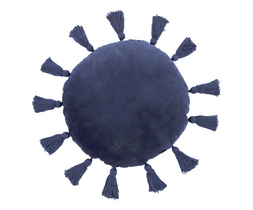 Almofada em Veludo Soleil - Azul Escuro, Azul Escuro | WestwingNow