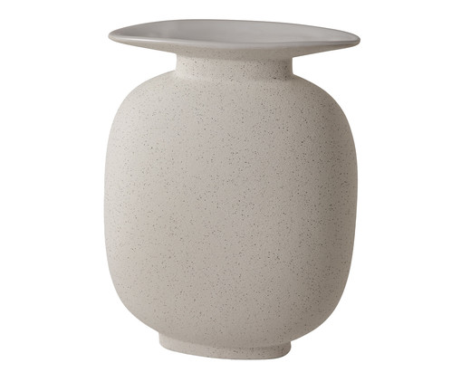 Vaso em Cerâmica Zaballa - Off White, Off White | WestwingNow