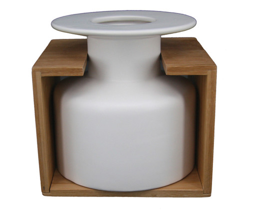 Vaso em Cerâmica Harry - Branco, Branco | WestwingNow