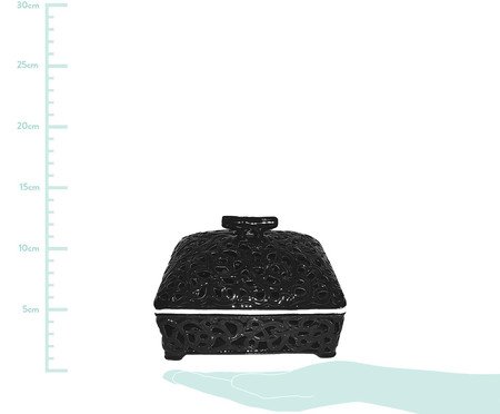 Caixa em Cerâmica Noeem - Preta | Westwing