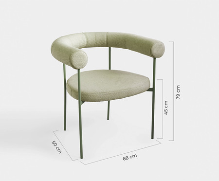 Cadeira Curva Moss - Verde | WestwingNow