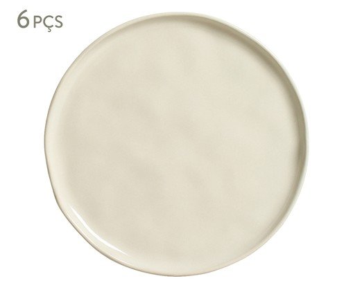 Jogo de Pratos de Sobremesa Bio Stoneware Clay, Bege | WestwingNow