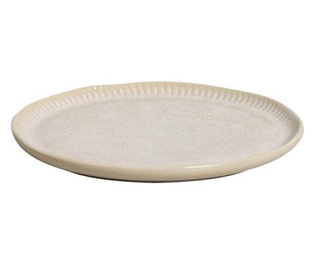 Jogo de Pratos para Sobremesa Linhas Latte Cru | Westwing