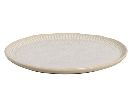 Jogo de Pratos Raso Linhas Latte Cru | Westwing