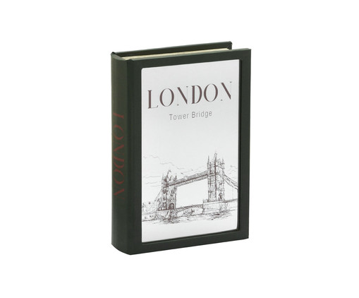 Book Box Espelhado London - Preto, Preto | WestwingNow