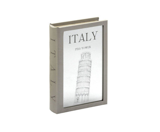 Book Box Espelhado Italy - Cinza, Cinza | WestwingNow