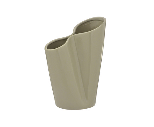 Vaso em Cerâmica Calme - Cinza, Cinza | WestwingNow