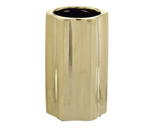 Vaso em Cerâmica Aysu - Dourado, Dourado | WestwingNow
