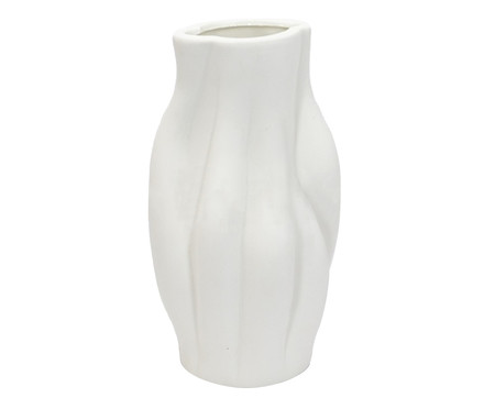Vaso em Cerâmica Varsak - Branco