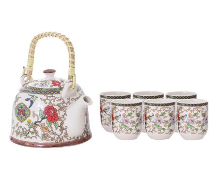 Conjunto de Chá de madeira Cozinha Tea Ware Bule Xícara de Chá